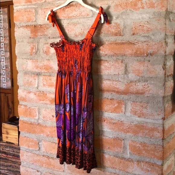 Dresses & Skirts - Orange & purple butterfly dress